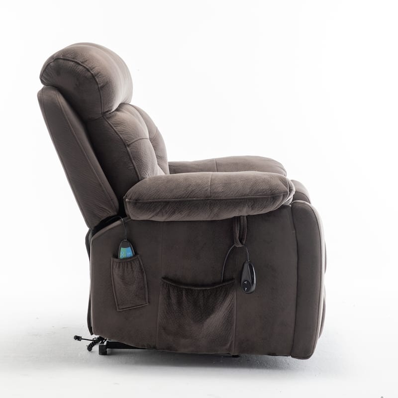 Recliners Lift Chair Relax Sofa Chair Power Electric Reclining For Elderly - Brown