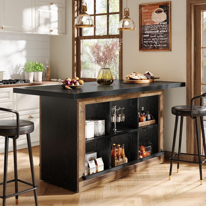 Kitchen Island with Storage, Counter Height Kitchen Island Table