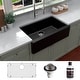 preview thumbnail 2 of 65, Karran Farmhouse/Apron-Front Quartz Single Bowl Kitchen Sink Kit