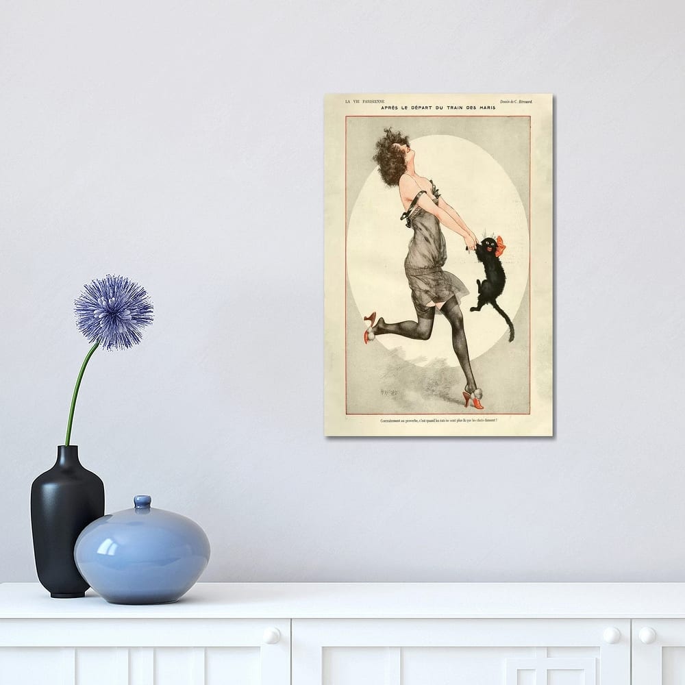 iCanvas "1923 La Vie Parisienne Magazine Plate" by Cheri Herouard Canvas Print
