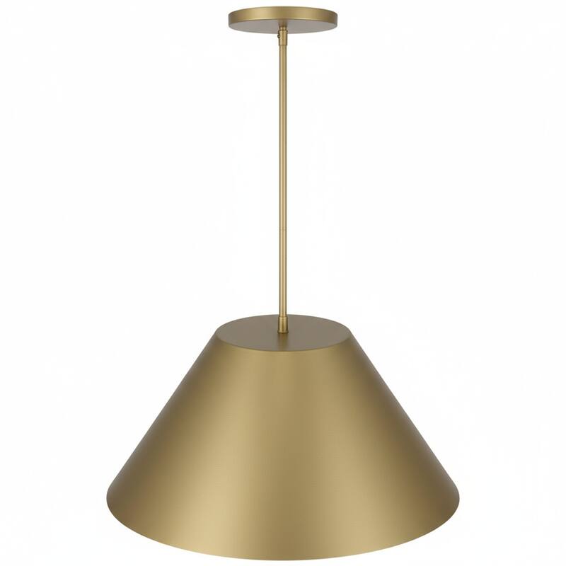 22" Diameter Integrated LED Brass Pendant