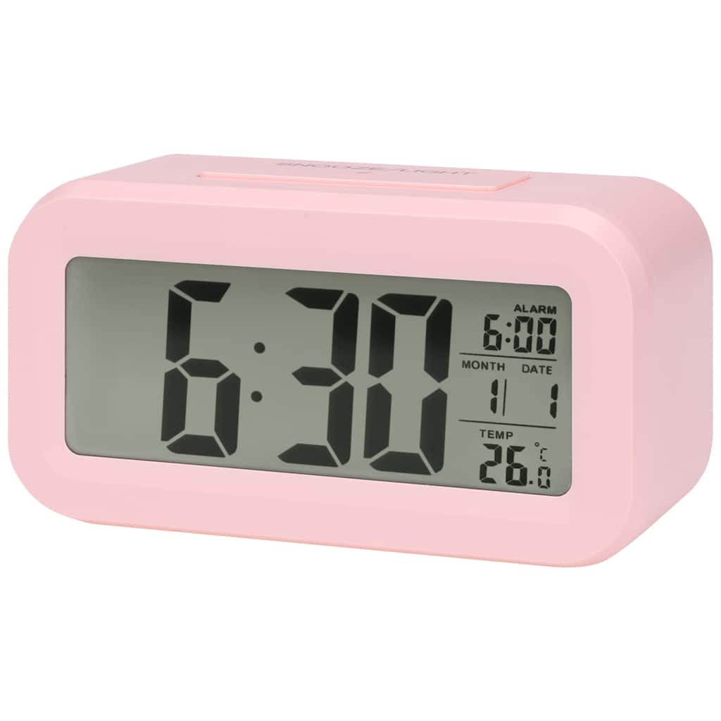 Small Digital Alarm Clock for Bedroom, with Big Numbers Display, Temperature, Snooze, 12/24H for Deep Sleepers 5.5x2.8x1.8 inch