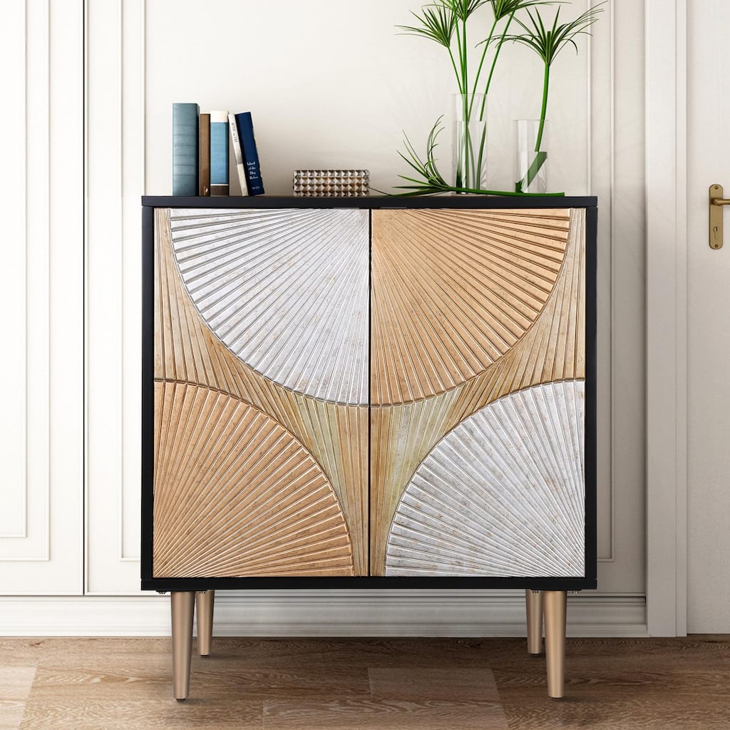 2-Door Accent Cabinet Bar Storage Sideboard Dining Room Buffets Bedroom Living room - 36" H x 31.5" W x 15.5"D