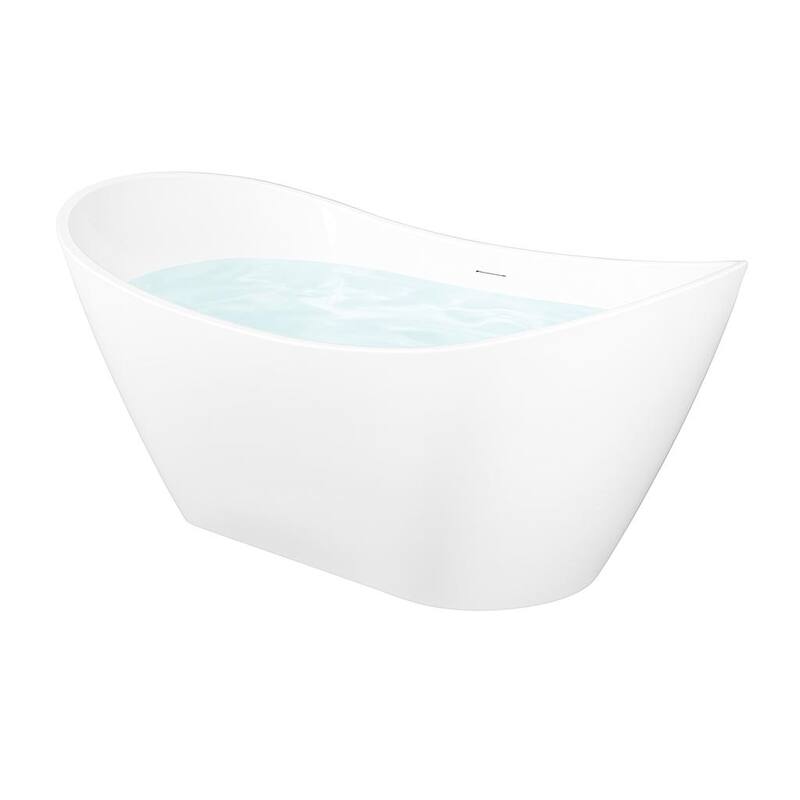 KBV 59'' x 31" Freestanding Soaking Acrylic Bathtub GTBT0014 - 59"