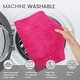 preview thumbnail 45 of 189, Home Weavers Waterford Collection Cotton Toilet Lid Rug | Elastic Fit | Fit Most Standard Toilet Lid | 18"x18"