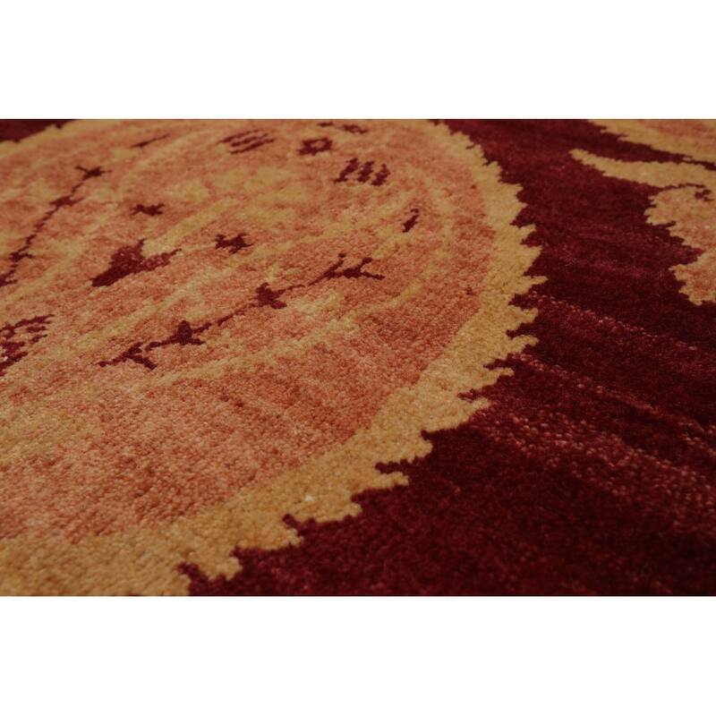 Hand Knotted Michaelian & Kohlberg Rust Tibetan 100% Wool Area Rug - 9' x 11' 10''