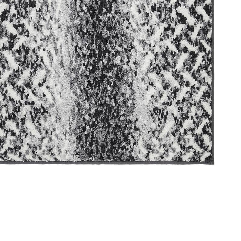 Better Trends 100% Micro Polyester Knitted Bathroom Rugs - Casablanca Collection with Chevron Pattern, Machine Washable Bath Mat