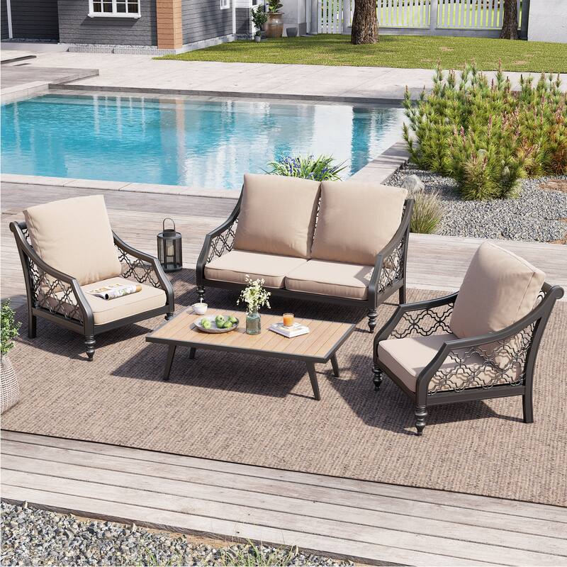 21" W x 22" D Outdoor Deep Seat Cushion Set by Crestlive Products