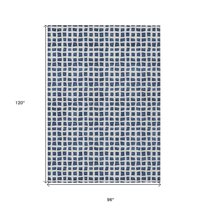 HomeRoots Geometric Transitional Rectangle Outdoor Rug