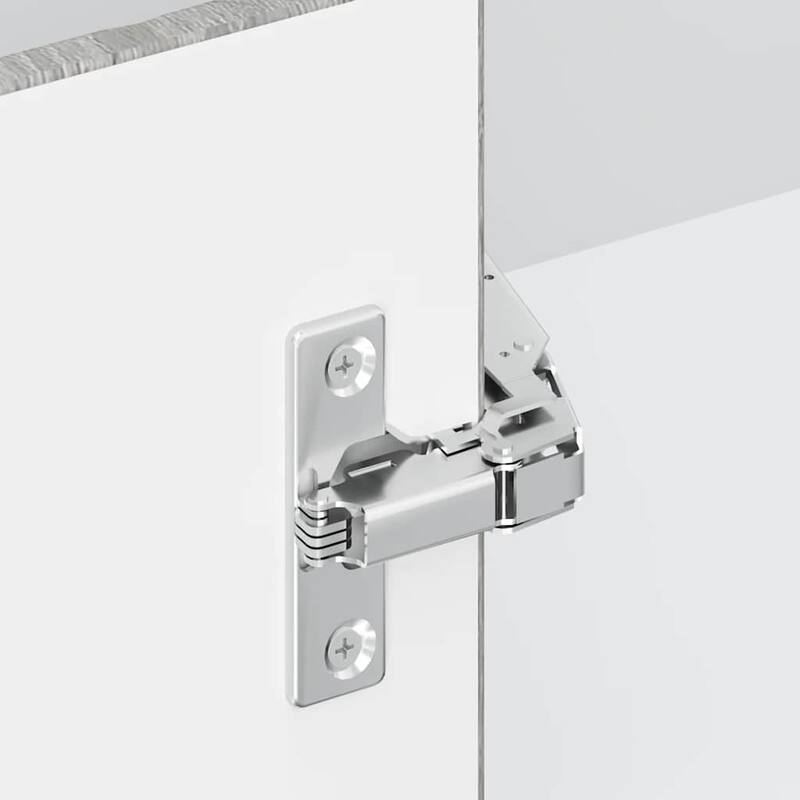 vidaXL Kitchen Wall Corner Cabinet Grey sonoma Engineered wood Medium - 22.4 x 22.4 x 23.6