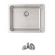 preview thumbnail 2 of 14, STYLISH 20.5 inch Single Bowl Undermount and Drop-in Stainless Steel Kitchen Sink - 20.5" x 18" x 9"