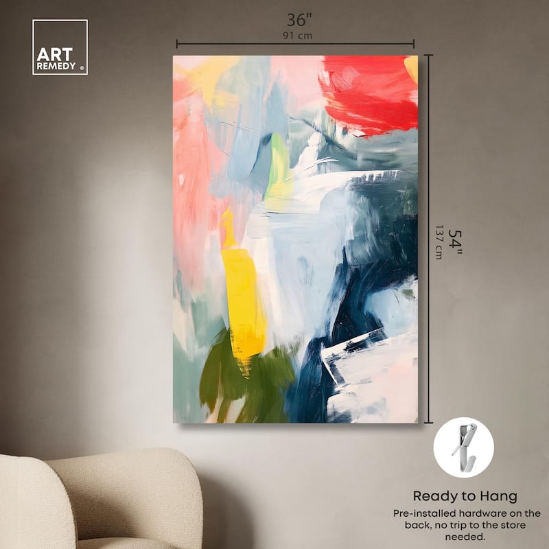 Confetti Storm Canvas by Art Remedy, Gallery Wrapped