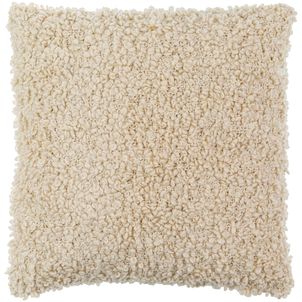 Yusuf Fuzzy Boucle Textured Throw Pillow