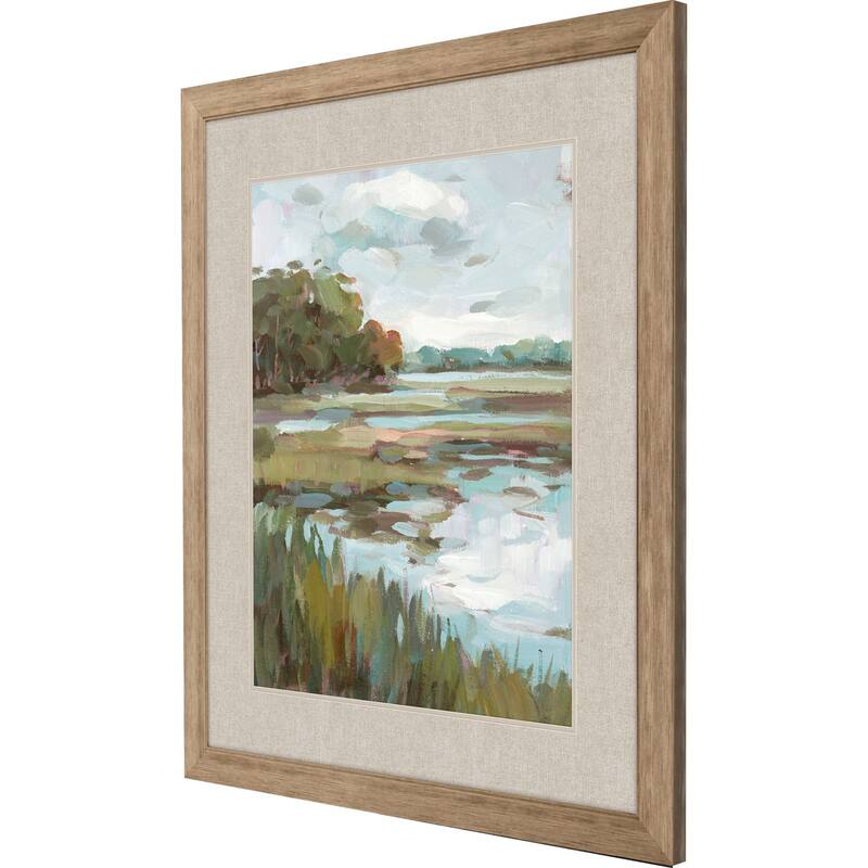 Riverside View I Framed Art Giclee Under Glass
