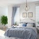 preview thumbnail 3 of 8, Farmhouse Rustic Wood 1-Light Lantern Chandelier Coastal Shabby Chic Style - D16"xH17.5"