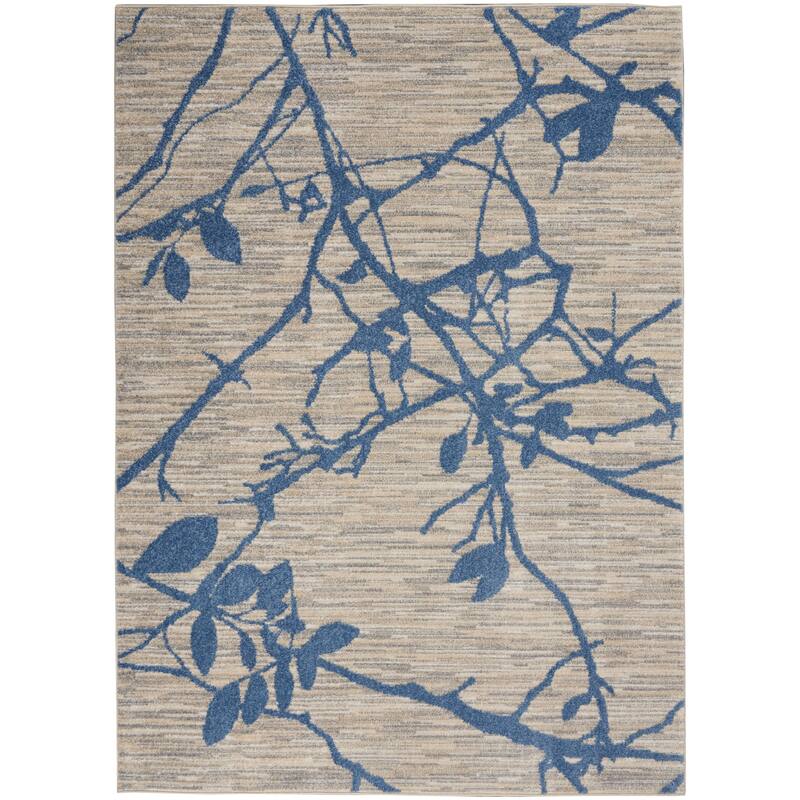 Calvin Klein River Flow Contemporary Botanical Area Rug