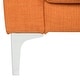 preview thumbnail 6 of 6, SAFAVIEH Soho Two-in-One Foldable Orange Loveseat Sofa Bed