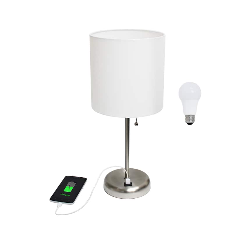 Simple Designs 19.5" Desk Lamp with Feit LED Bulb Included - 19.50