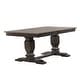 preview thumbnail 2 of 2, Double Transitional Pedestal Antiqued Grey Double X-Back 7-Piece Dining Set
