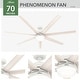 preview thumbnail 10 of 17, Hunter 70" WiFi Phenomenon Ceiling Fan with LED Light, Wall Control - Windmill - SMART FAN - ENERGY STAR!