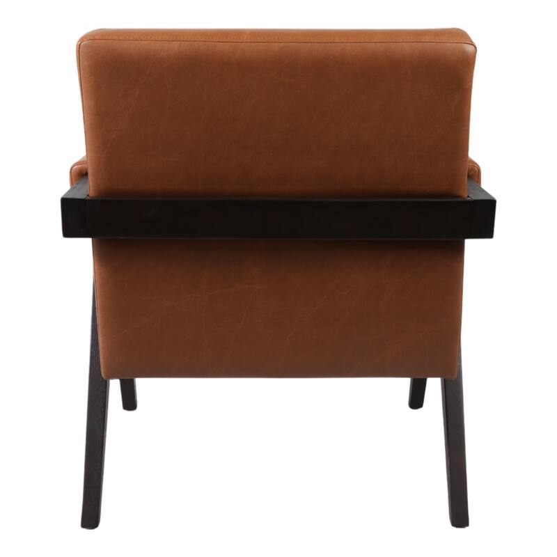 Non-Woven Fabric Wood Frame Modern Chair with Upholstered Padded Arms