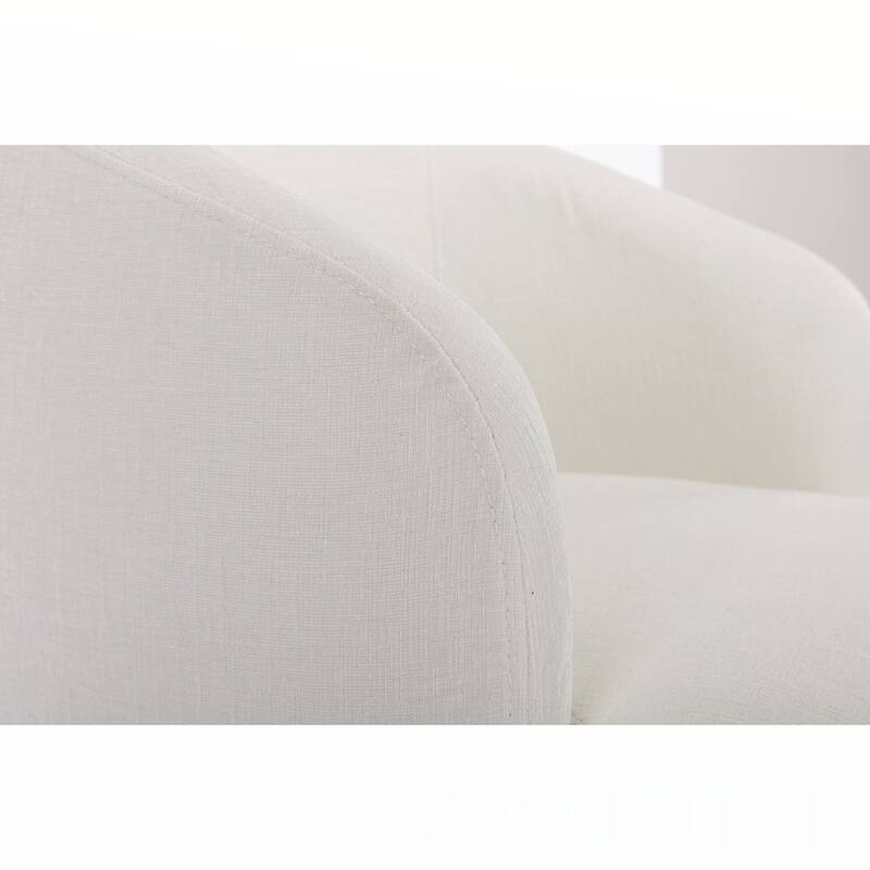 Chenille Swivel Barrel Chair