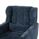 preview thumbnail 32 of 44, Linen Fabric Lounge Wingback Chairs Modern Accent Chair