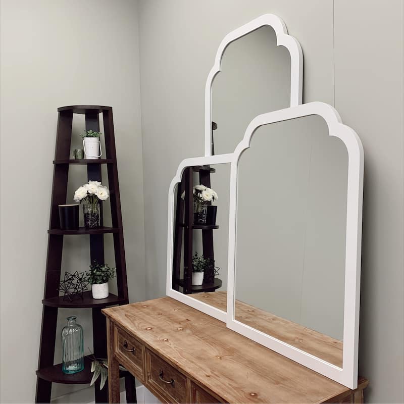 Tyler Framed Mantel Mirror - Clover Cathedral - 38.4x27.4