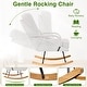 preview thumbnail 4 of 14, Javlergo Nursery Rocking Chair Upholstered Modern Rocking chair with Wingback & Armrest Tall Back Accent Glider Rocker Chairs