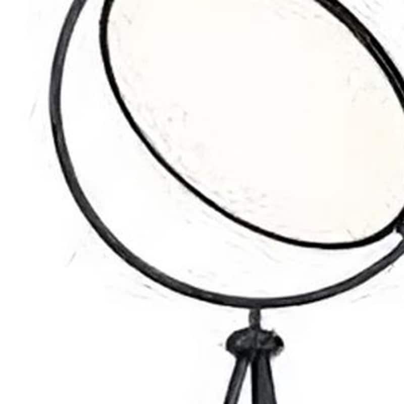 Black Metal Tripod Floor Lamp with LED, 3 Way Switch and Smart Control - 13.5” x 4” x 59.95” (D x W x H)