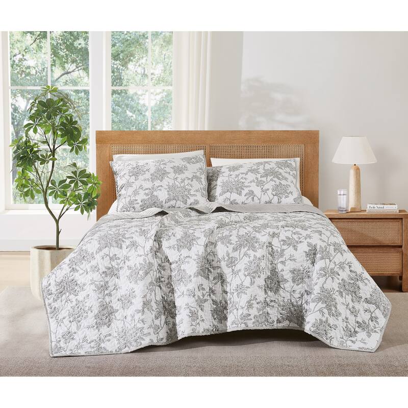 Brooklyn Loom Mila Floral Quilt Set