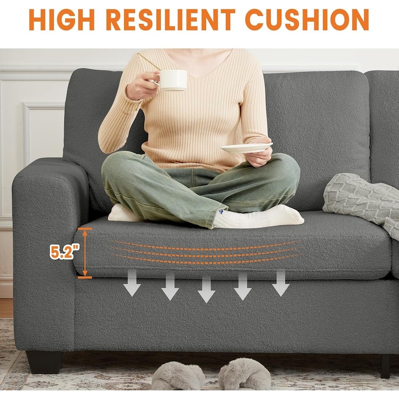 3 Seater Cloud Couch, with Deep Seats, 83"