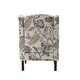 preview thumbnail 8 of 46, Epimethis Traditional Fabric Accent Armchair with Turned Legs by HULALA HOME