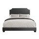 preview thumbnail 13 of 12, Modern Nailhead Trim Upholstered Platform Bed Frame