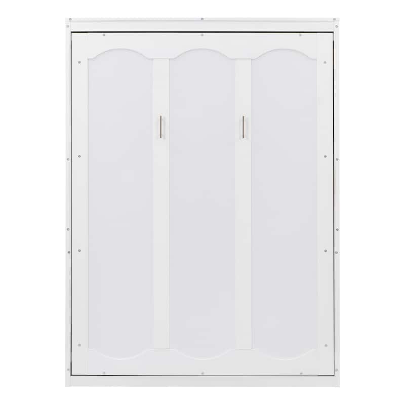 Full Smart Murphy Bed with 2-Tier Storage Cabinet