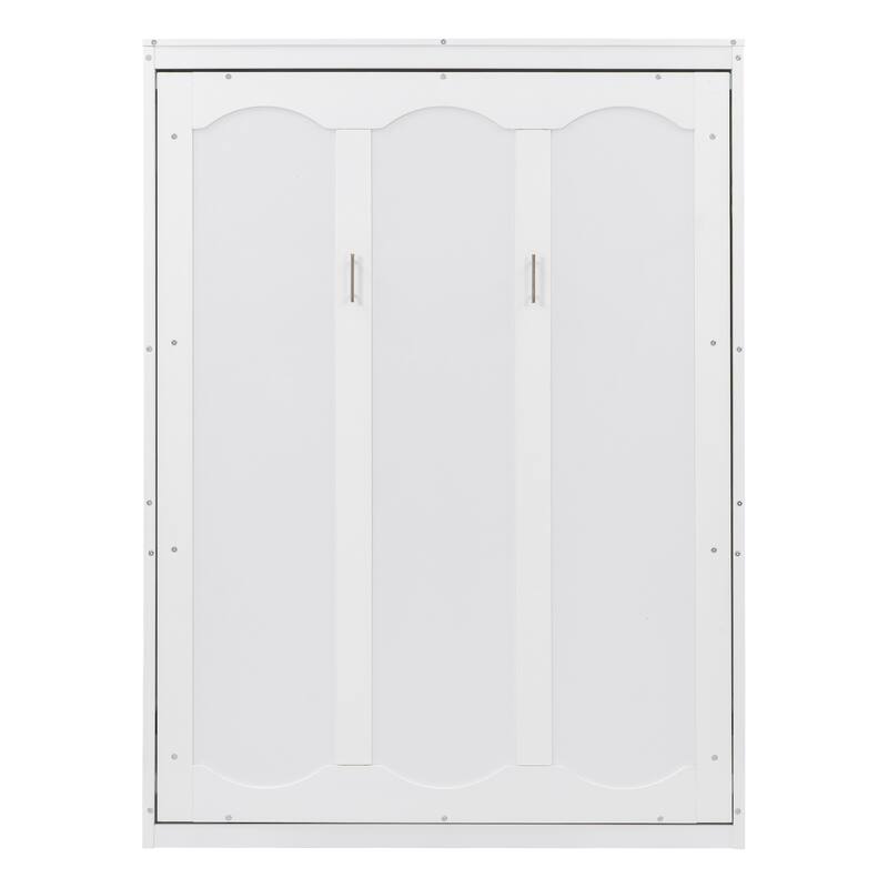 Wood Murphy Bed Folding All-in-One Cabinet Shelf Wall Bed