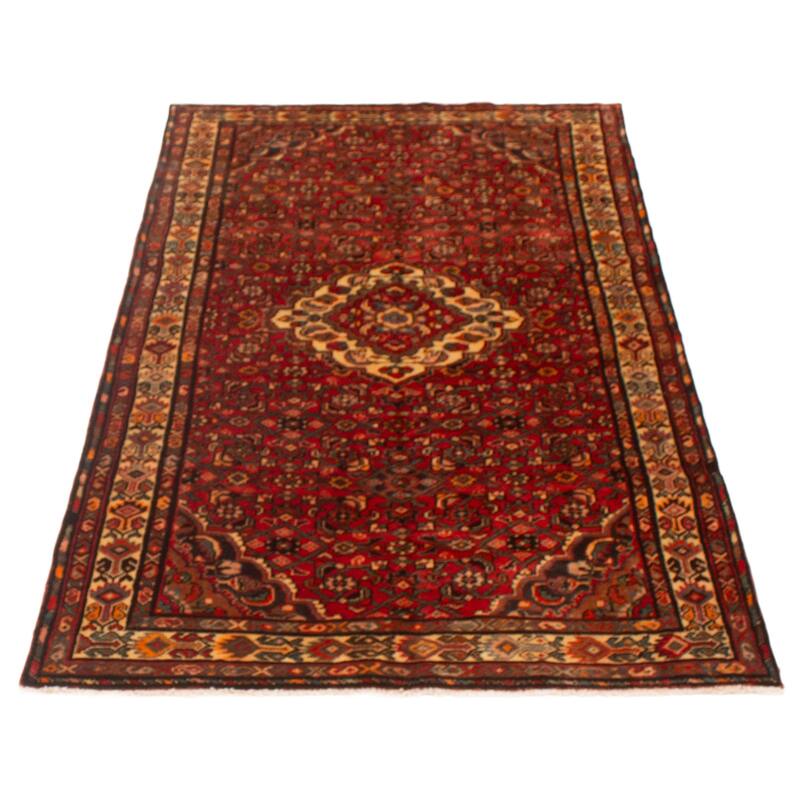 ECARPETGALLERY Hand-knotted Andelz Red Wool Rug - 4'7 x 8'2