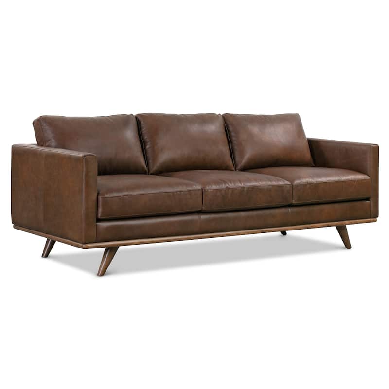 Poly & Bark Nolita 85" Sofa - Full Grain Genuine Italian Leather