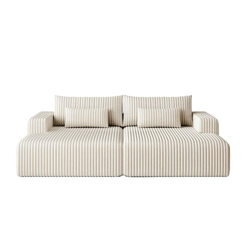 Luxury Sleeper Sofa Bed with Soft Cushion - Ultimate Comfort for Your Home