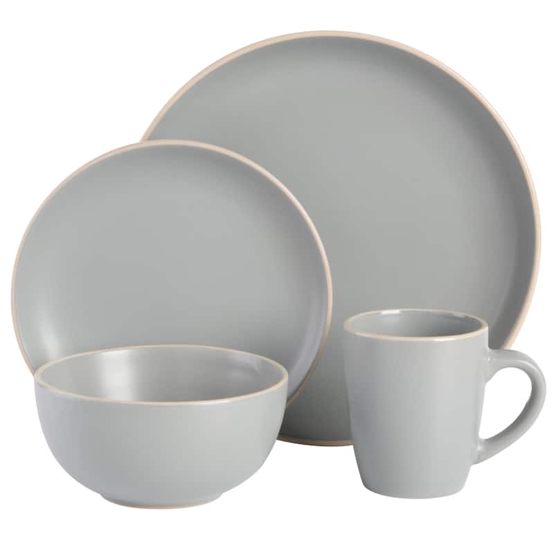 Gibson Home Rockaway 32-Piece Stoneware Dinnerware Set