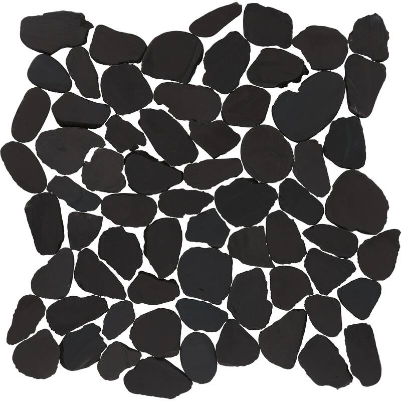 Daltile Pebble Oasis Natural Stone Flat Pebble Mosaic 12" x 12" (11 PC per Carton) (10.78 SQFT per Carton)