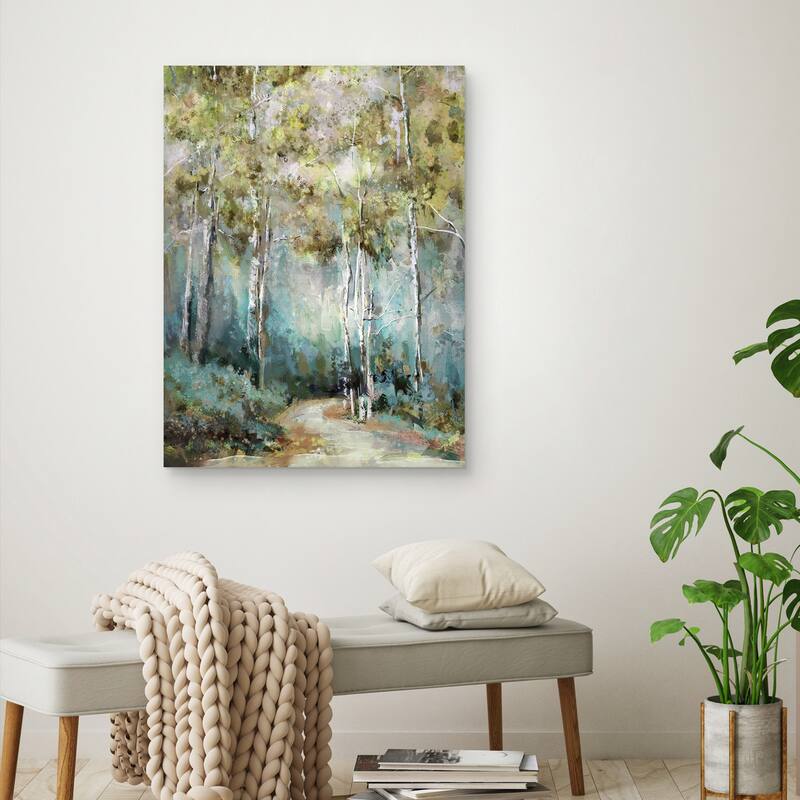 Winding Way Spring by Studio Arts Canvas Art Print