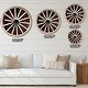 preview thumbnail 4 of 7, Designart 'Country Wagon Wheel on Wooden Wall Clock' Oversized Farmhouse Wall CLock