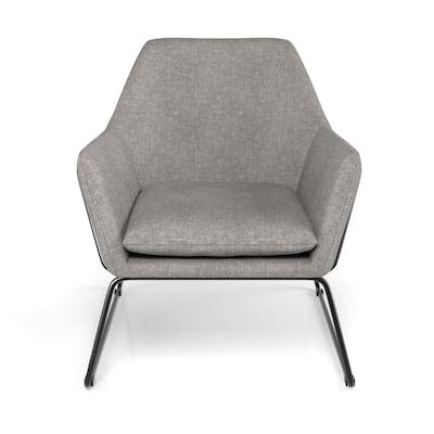 Concord Fabric Accent Chair with Black Powder Coated Sled Base