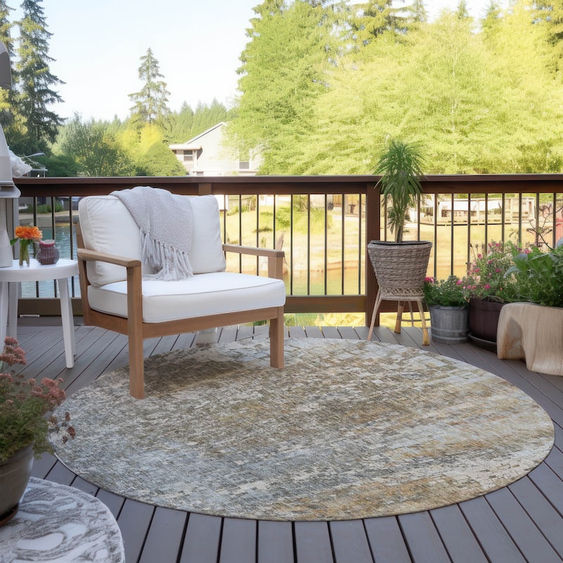 Machine Washable Indoor/ Outdoor Chantille Modern Ombre Rug