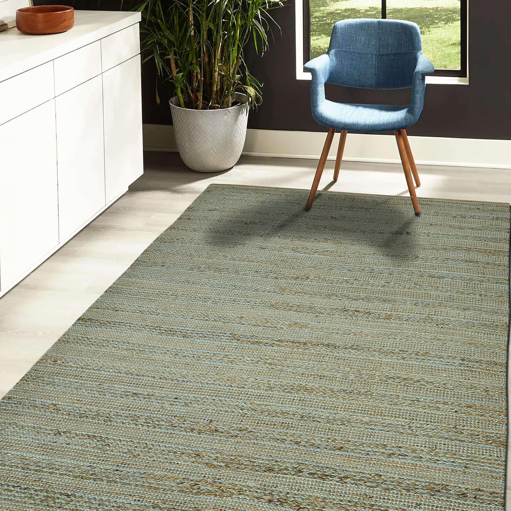 Saratoga All-natural Jute/Cotton Flatweave Area Rug