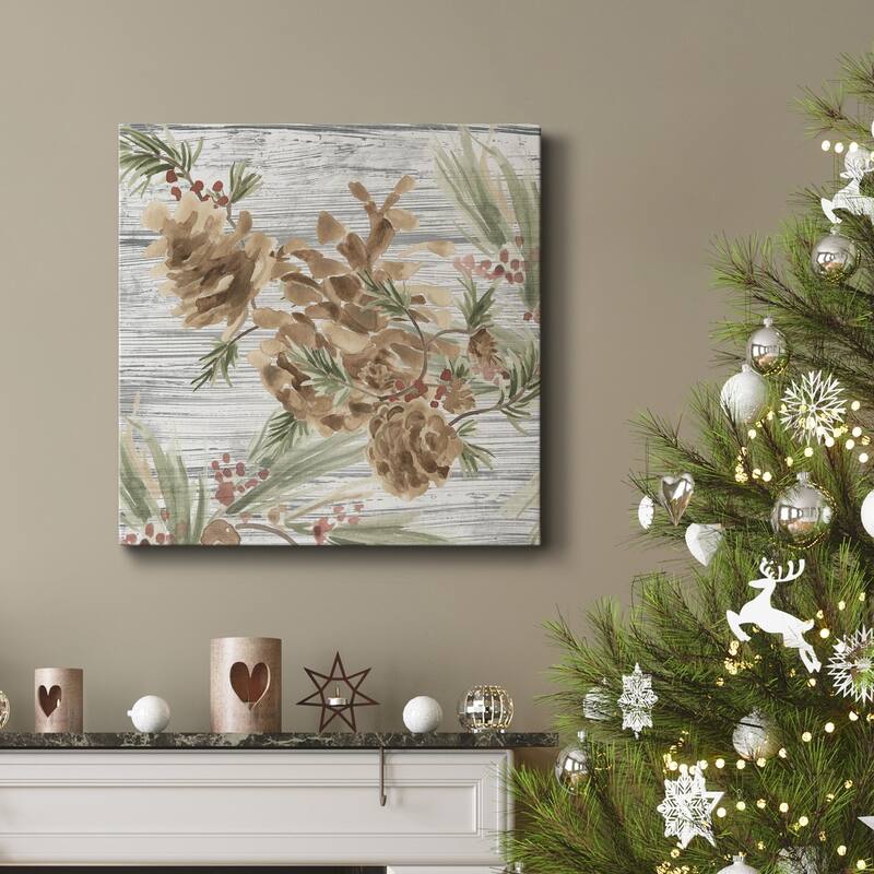 Pinecone Lodge III-Premium Gallery Wrapped Canvas - Ready to Hang