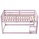 preview thumbnail 27 of 32, Twin Size Wood Loft Bed with Ladder and Fence for Kids