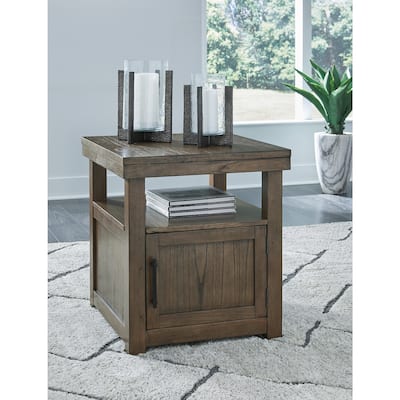 Signature Design by Ashley Boardernest Brown End Table - 24"W x 26"D x 26.63"H