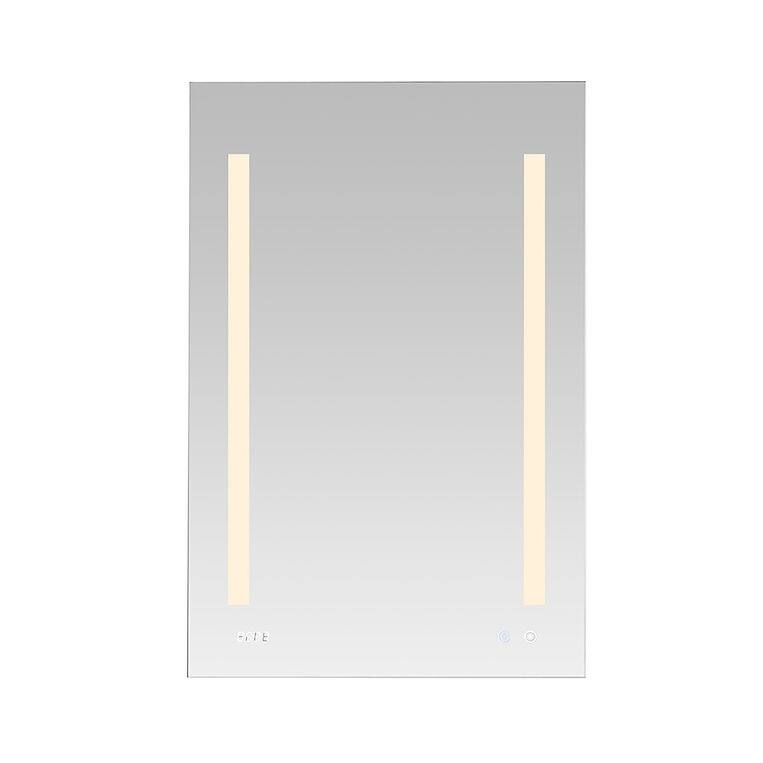 AQUADOM Signature Royale 24W LED Medicine Cabinet Defogger, 3X LED Vertically Adjustable Magnifying Mirror, Electrical Outlets